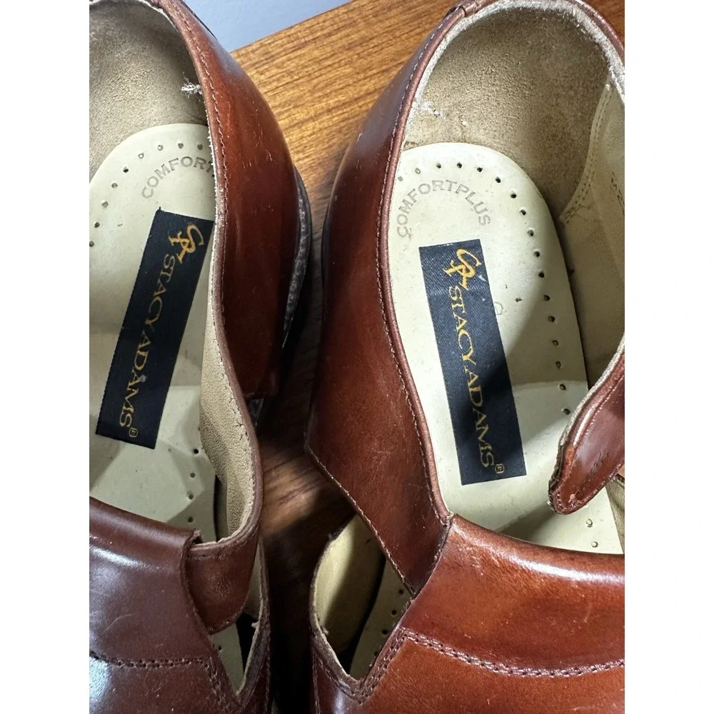 Stacy Adams Brown Leather Fisherman Sandals Brown Size 9.5